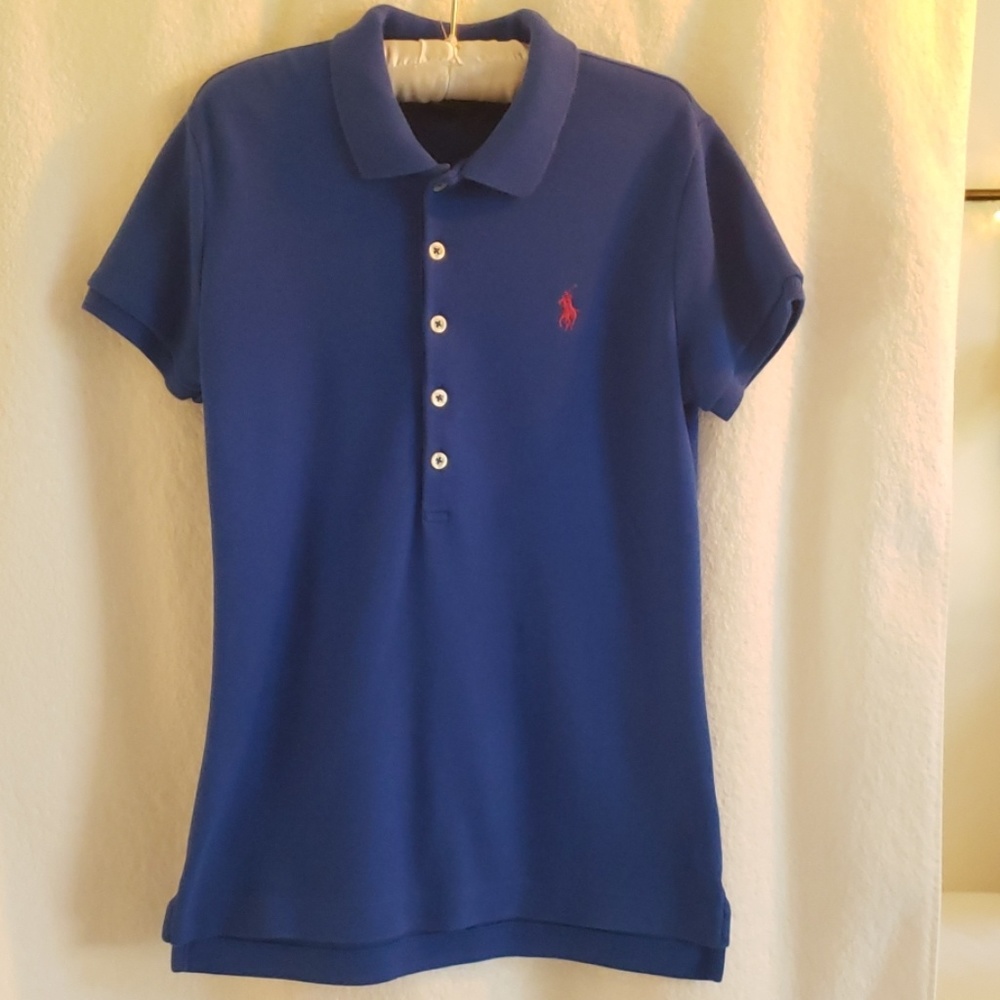 RALPH LAUREN LADIES POLO ** ROYAL BLUE** SMALL